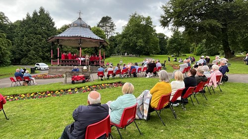 Tredegar Orpheus Male Voice Choir at Bedwellty Park