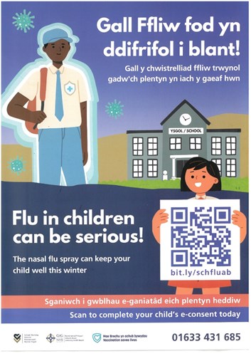 Flu in children poster